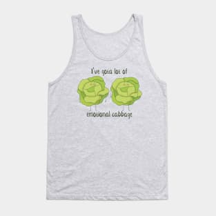 Emotional Cabbage- Funny Vegetable Gifts Tank Top